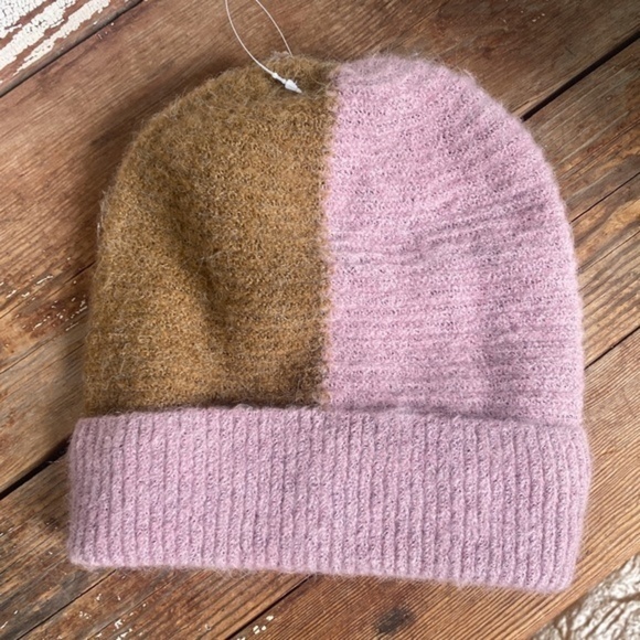 Anthropologie Faux Fur Lined Color Block Beanie main image 7